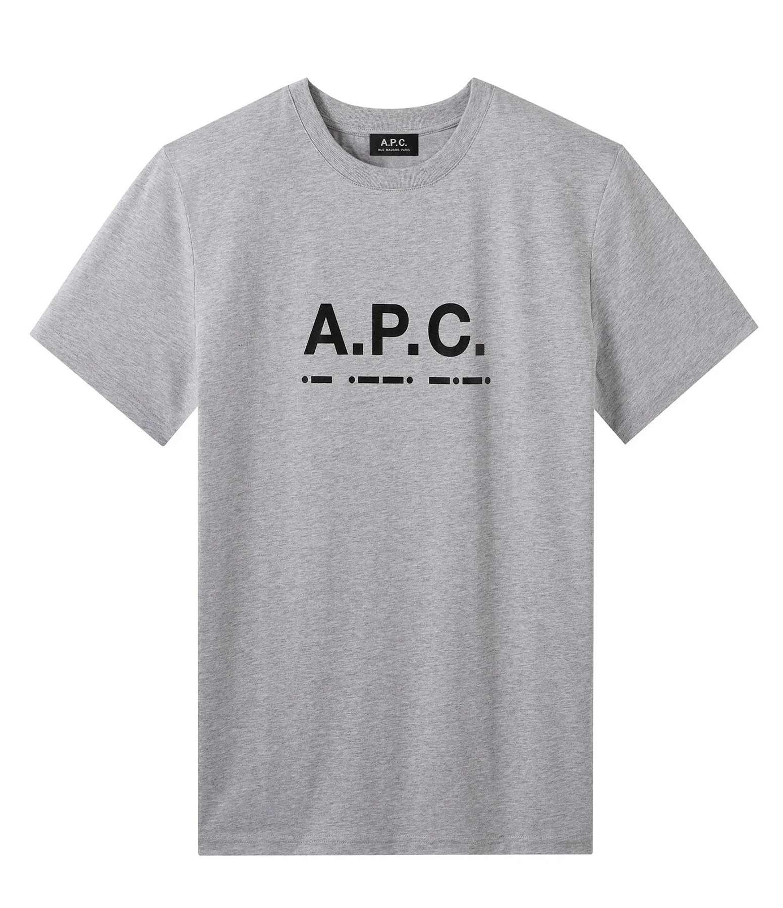 A.P.C. Tee-shirt Sven Coton Gris Chine 1 A.P.C. Tee-shirt Sven Coton Gris Chine