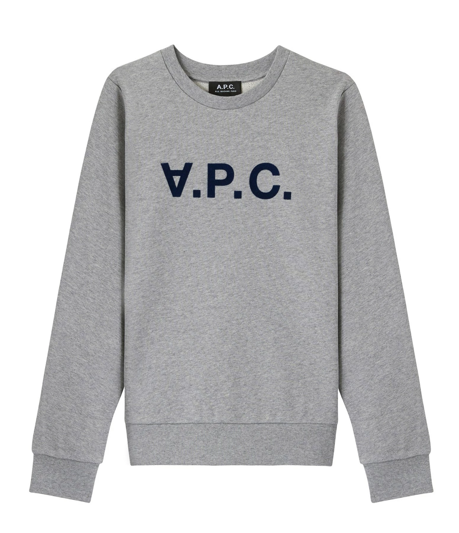 A.P.C. Sweatshirt Viva Coton Gris Chiné 1 A.P.C. Sweatshirt Viva Coton Gris Chiné