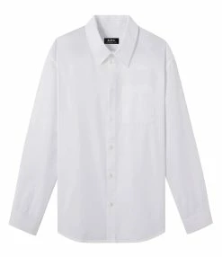 A.P.C. Chemise Boyfriend Coton Blanc