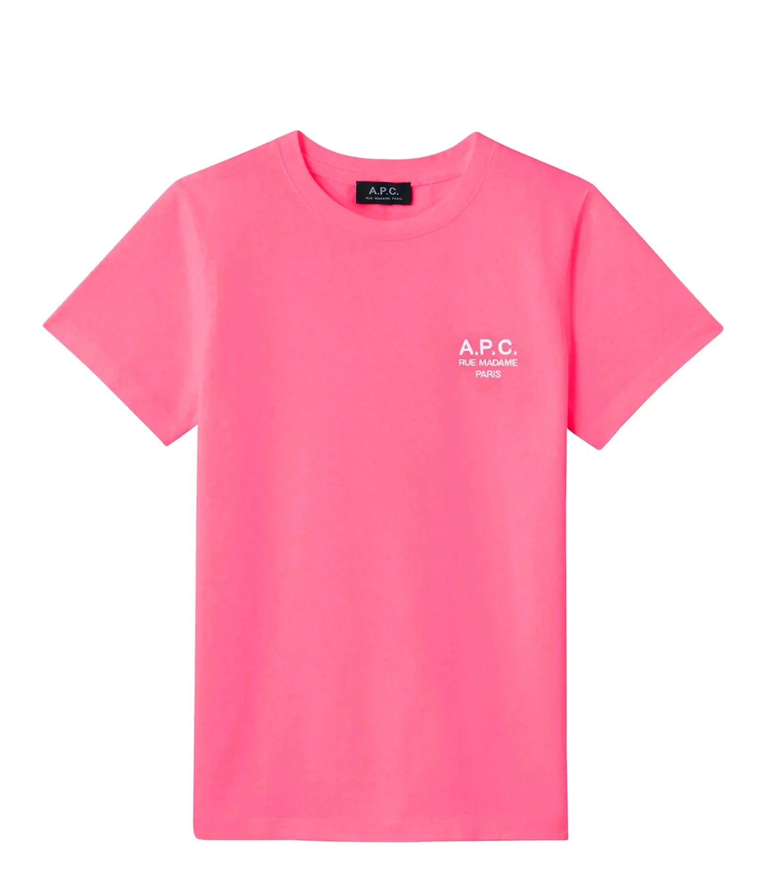 A.P.C. Tee-shirt New Denise Coton Rose Vif 1 A.P.C. Tee-shirt New Denise Coton Rose Vif
