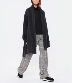 CT PLAGE Gilet Étole Raccon Gris 6 CT PLAGE Gilet Étole Raccon Gris -Majestic Filatures shop ctpla look20220713 254