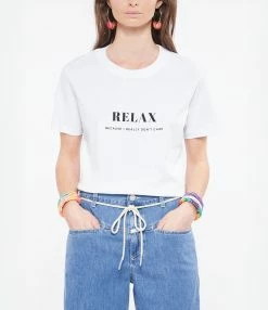 DEAR JULIETTE Tee-shirt Relax Coton Biologique Blanc -Majestic Filatures shop dearj look20220315 213