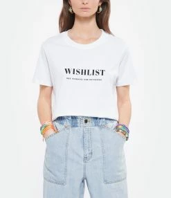 DEAR JULIETTE Tee-shirt Wishlist Coton Biologique Blanc -Majestic Filatures shop dearj look20220316 90