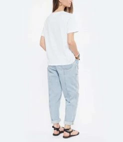 DEAR JULIETTE Tee-shirt Wishlist Coton Biologique Blanc -Majestic Filatures shop dearj look20220316 92 1