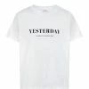 DEAR JULIETTE Tee-shirt Yesterday Coton Biologique Blanc