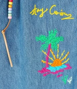 MIRA MIKATI Veste Jean Coton Bleu -Majestic Filatures shop den002b aw22 3 1