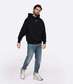 Drole De Monsieur Sweatshirt Hoodie Homme Classique NFPM Coton Noir -Majestic Filatures shop drole look20230116 196