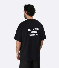 Drole De Monsieur Tee-shirt Homme Slogan Coton Noir -Majestic Filatures shop drole look20230116 22
