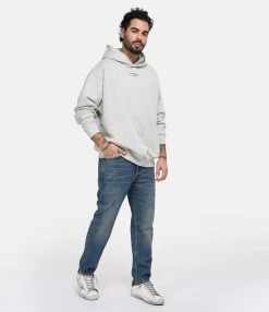 Drole De Monsieur Sweatshirt Hoodie Homme Classique NFPM Coton Gris -Majestic Filatures shop drole look20230116 359