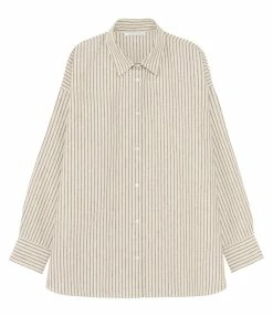 MAISON STANDARDS Chemise Linda Lin Rayures Noir