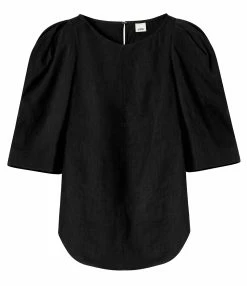 Isabel Marant Top Fergyo Chanvre Noir