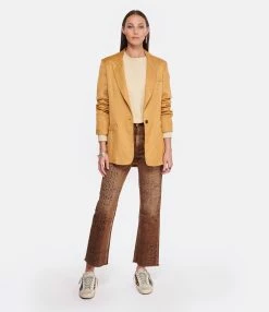 FORTE_FORTE Veste Blazer Moutarde 8 FORTE_FORTE Veste Blazer Moutarde -Majestic Filatures shop fof10 look20221125 272