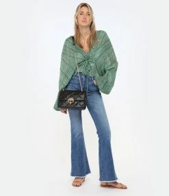 FORTE_FORTE Blouse Lurex Émeraude 8 FORTE_FORTE Blouse Lurex Émeraude -Majestic Filatures shop fof10 look20230117 548