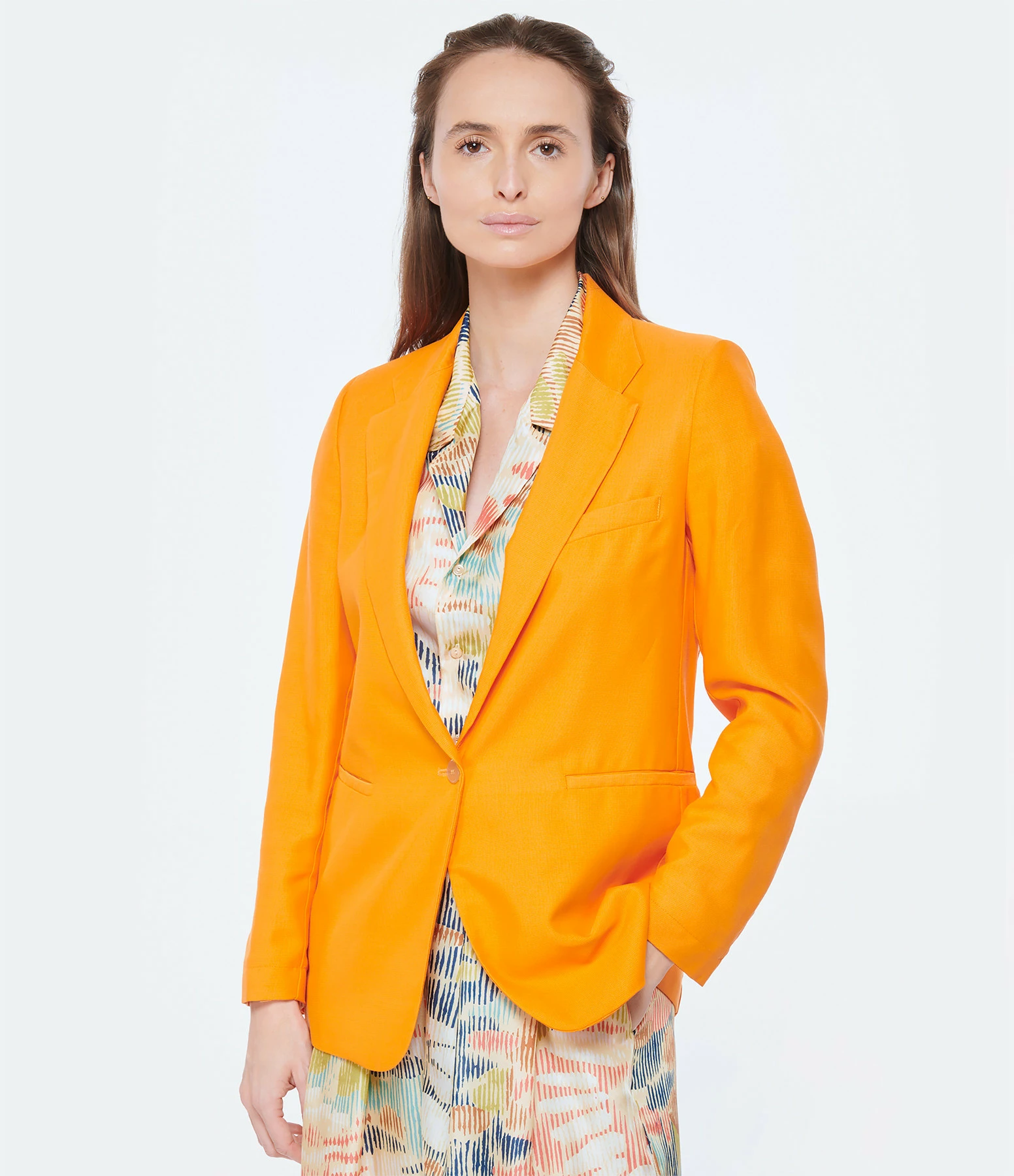 FORTE_FORTE Veste Blazer Orange 3 FORTE_FORTE Veste Blazer Orange – Image 3