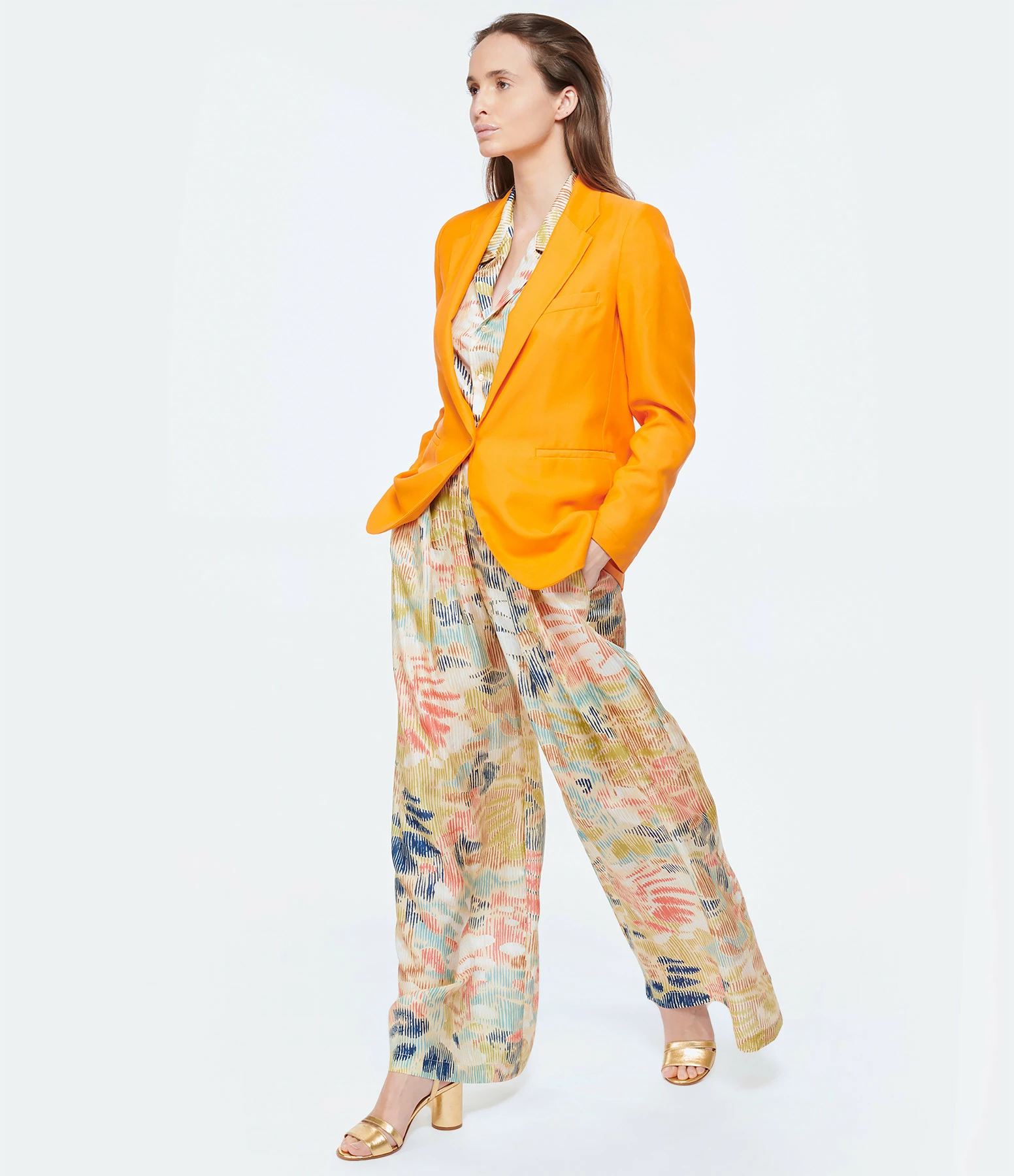 FORTE_FORTE Veste Blazer Orange 5 FORTE_FORTE Veste Blazer Orange – Image 5