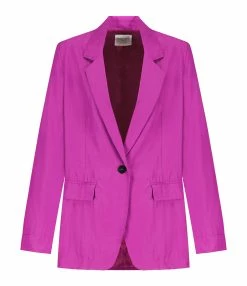 FORTE_FORTE Veste Blazer Coton Violet