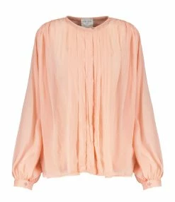 FORTE_FORTE Chemise Coton Soie Rose