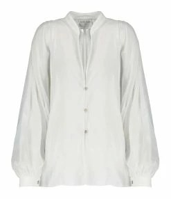 FORTE_FORTE Chemise Coton Soie Naturel