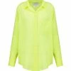 FORTE_FORTE Chemise Oversize Coton Jaune Fluo