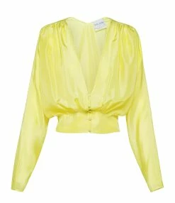 FORTE_FORTE Blouse Soie Jaune