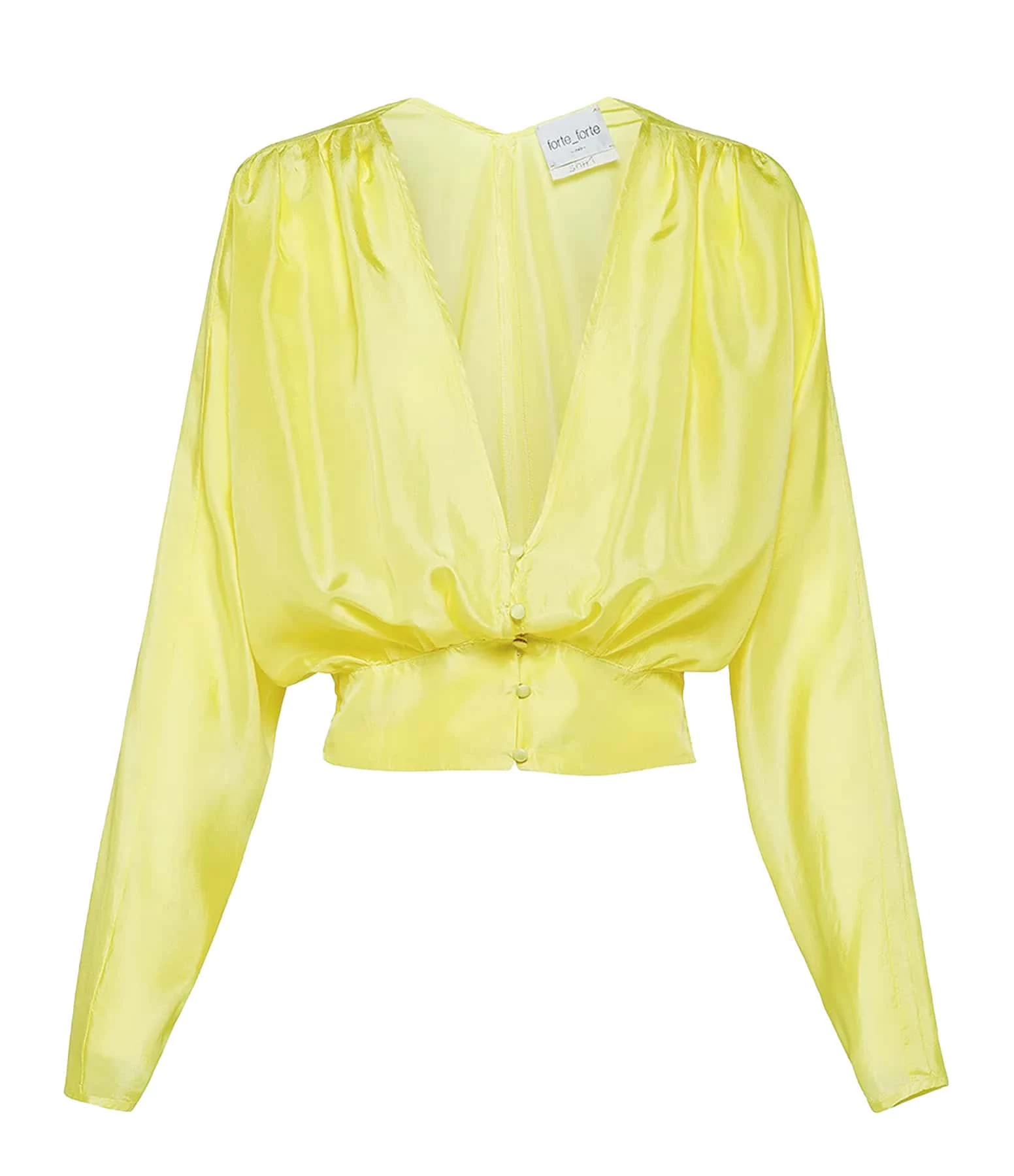 FORTE_FORTE Blouse Soie Jaune 1 FORTE_FORTE Blouse Soie Jaune
