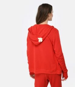 FREECITY Sweatshirt Hoodie Superfluff Zip Redlight -Majestic Filatures shop freec look20221227 113