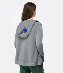 FREECITY Sweatshirt Hoodie Superfluff Zip Grey Art -Majestic Filatures shop freec look20221227 150