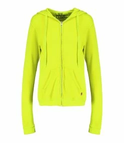 FREECITY Sweatshirt Hoodie Superfluff Zip Glowlight Yellow