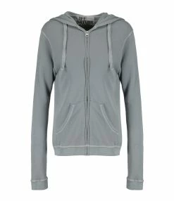 FREECITY Sweatshirt Hoodie Superfluff Zip Grey Art