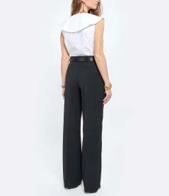 Ganni Top Coton Popeline Blanc 9 Ganni Top Coton Popeline Blanc -Majestic Filatures shop ganni look20210331 9