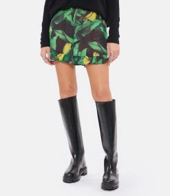 Ganni Short Coton Imprimé Vert 7 Ganni Short Coton Imprimé Vert -Majestic Filatures shop ganni look20220906 325