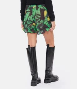 Ganni Short Coton Imprimé Vert 8 Ganni Short Coton Imprimé Vert -Majestic Filatures shop ganni look20220906 328