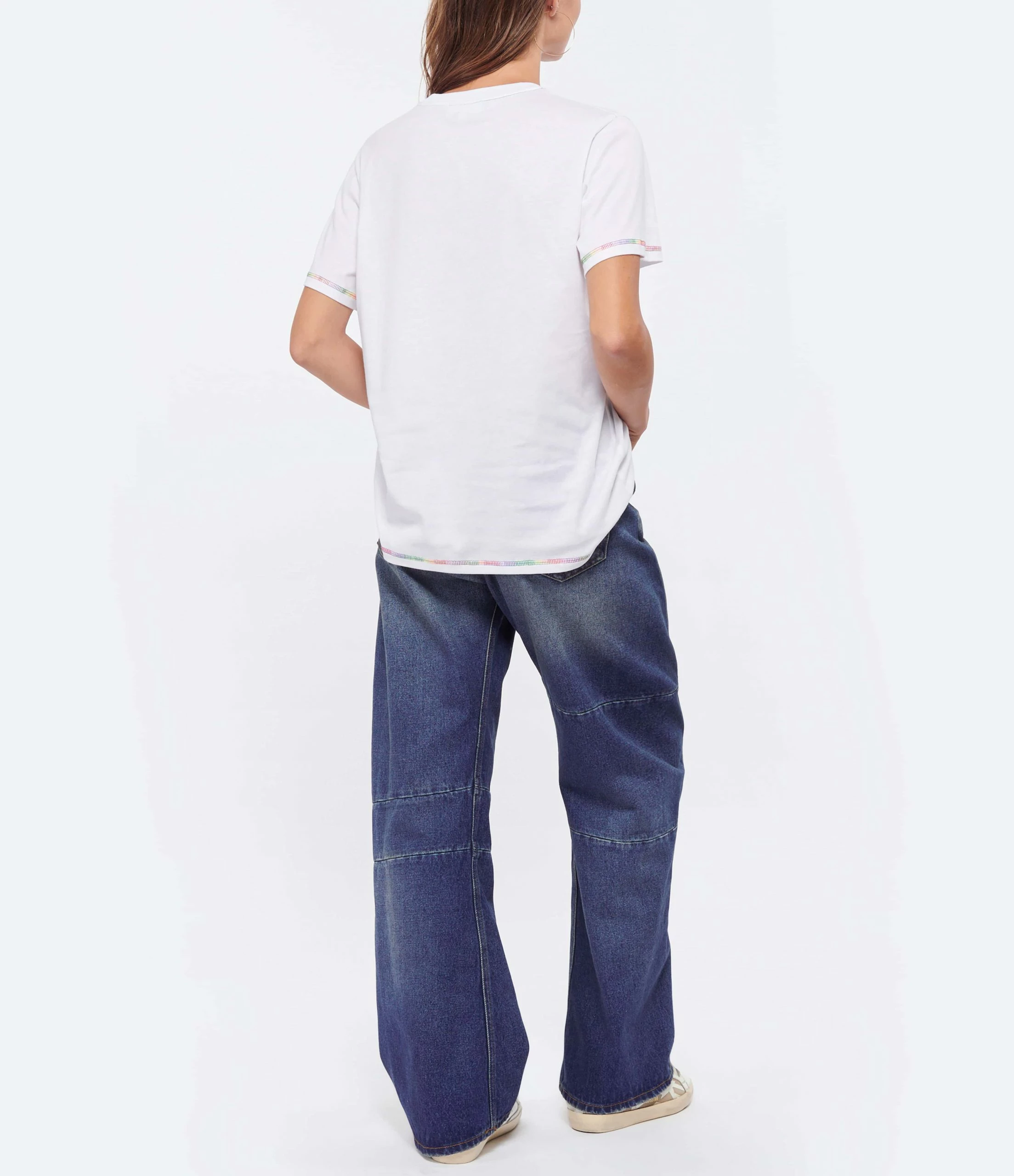 Ganni Tee-shirt Smiley Coton Organique Bright White 5 Ganni Tee-shirt Smiley Coton Organique Bright White – Image 5