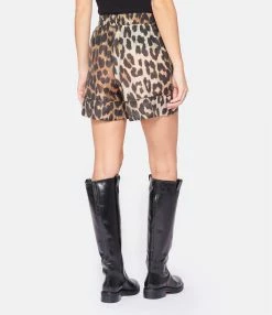 Ganni Short Sheer Voile Léopard -Majestic Filatures shop ganni look20221007 230