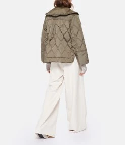 Ganni Veste Ripstop Quilt Vert Kalamata 9 Ganni Veste Ripstop Quilt Vert Kalamata -Majestic Filatures shop ganni look20221007 485