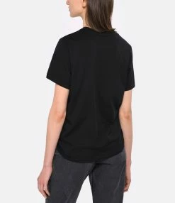 Tee-shirt Ganni Coton Organique Noir -Majestic Filatures shop ganni look20230223 23