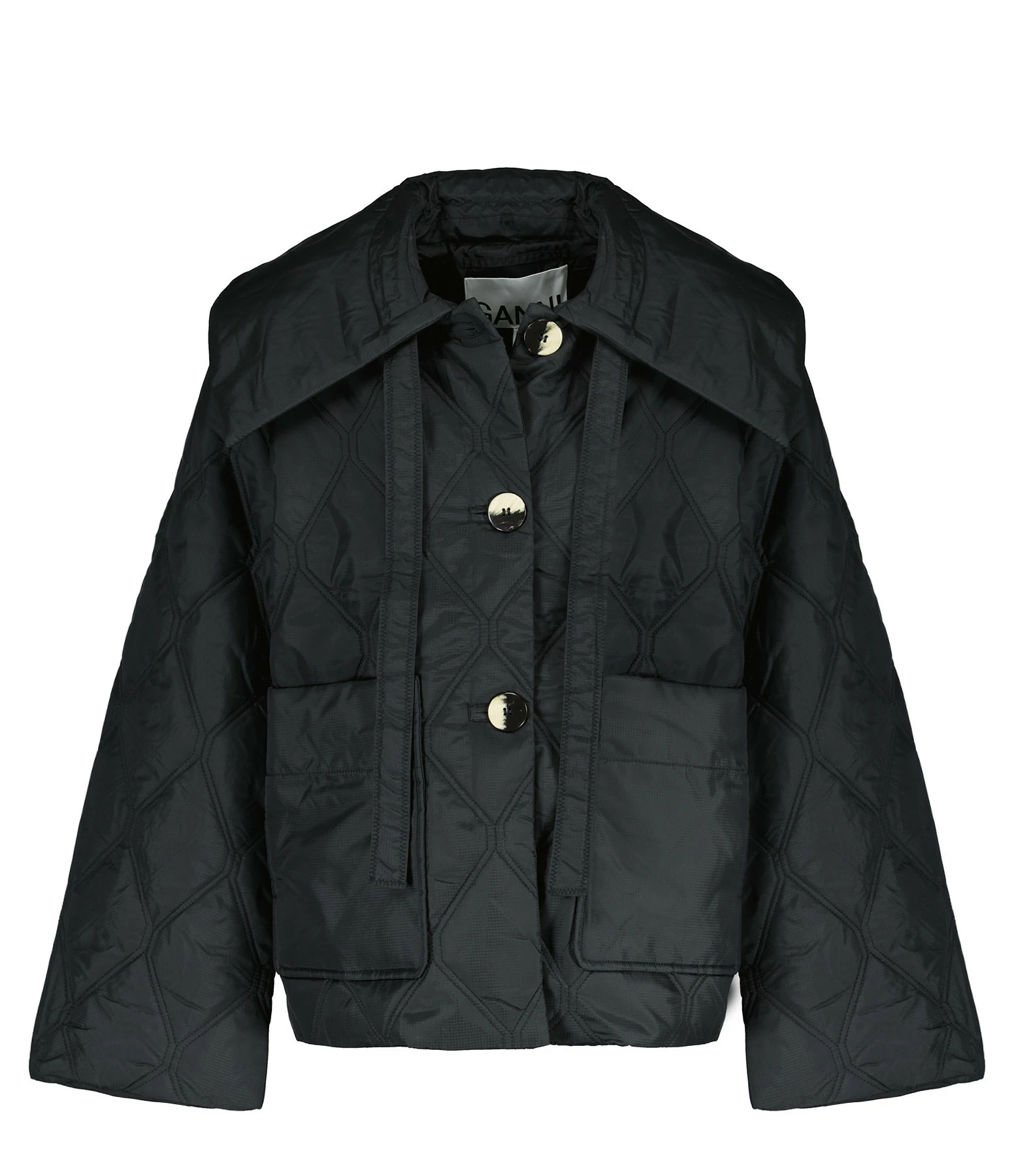 Ganni Veste Recyclée Noir 1 Ganni Veste Recyclée Noir