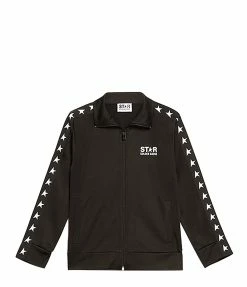 Golden Goose Veste Enfant Star Zip Noir Blanc