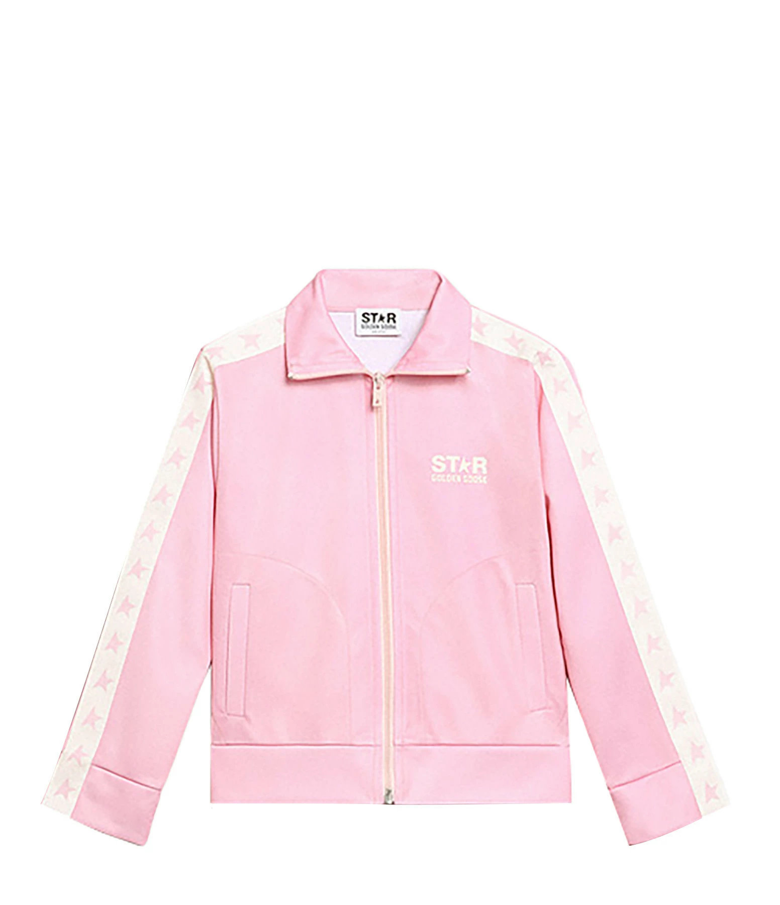 Golden Goose Veste Enfant Star Étoiles Zip Rose Blanc 1 Golden Goose Veste Enfant Star Étoiles Zip Rose Blanc