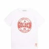 Golden Goose Tee-shirt Golden Enfant Coton Blanc
