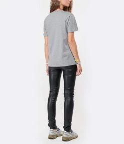 Golden Goose Tee-shirt Étoile Coton Gris Doré -Majestic Filatures shop golde look20210617 127