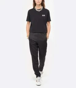 Golden Goose Tee-shirt Big Star Coton Noir Blanc -Majestic Filatures shop golde look20210621 9 1