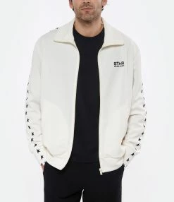 Golden Goose Veste Homme Denis Étoile Écru -Majestic Filatures shop golde look20220425 504