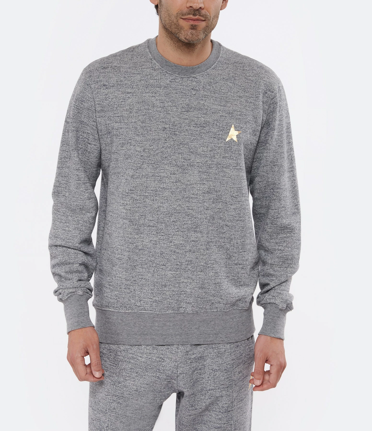 Golden Goose Sweatshirt Homme Archibald Étoile Coton Gris 3 Golden Goose Sweatshirt Homme Archibald Étoile Coton Gris – Image 3