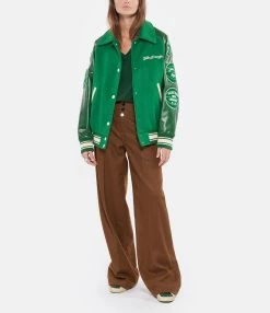 Golden Goose Veste Bomber Journey Eric Laine Vert Blanc 8 Golden Goose Veste Bomber Journey Eric Laine Vert Blanc -Majestic Filatures shop golde look20220906 336