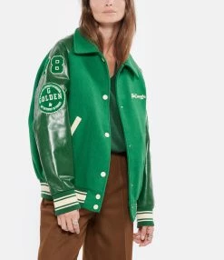 Golden Goose Veste Bomber Journey Eric Laine Vert Blanc 7 Golden Goose Veste Bomber Journey Eric Laine Vert Blanc -Majestic Filatures shop golde look20220906 338