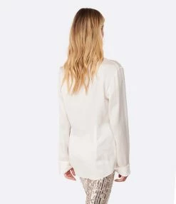 Golden Goose Chemise Journey Écru -Majestic Filatures shop golde look20221124 402