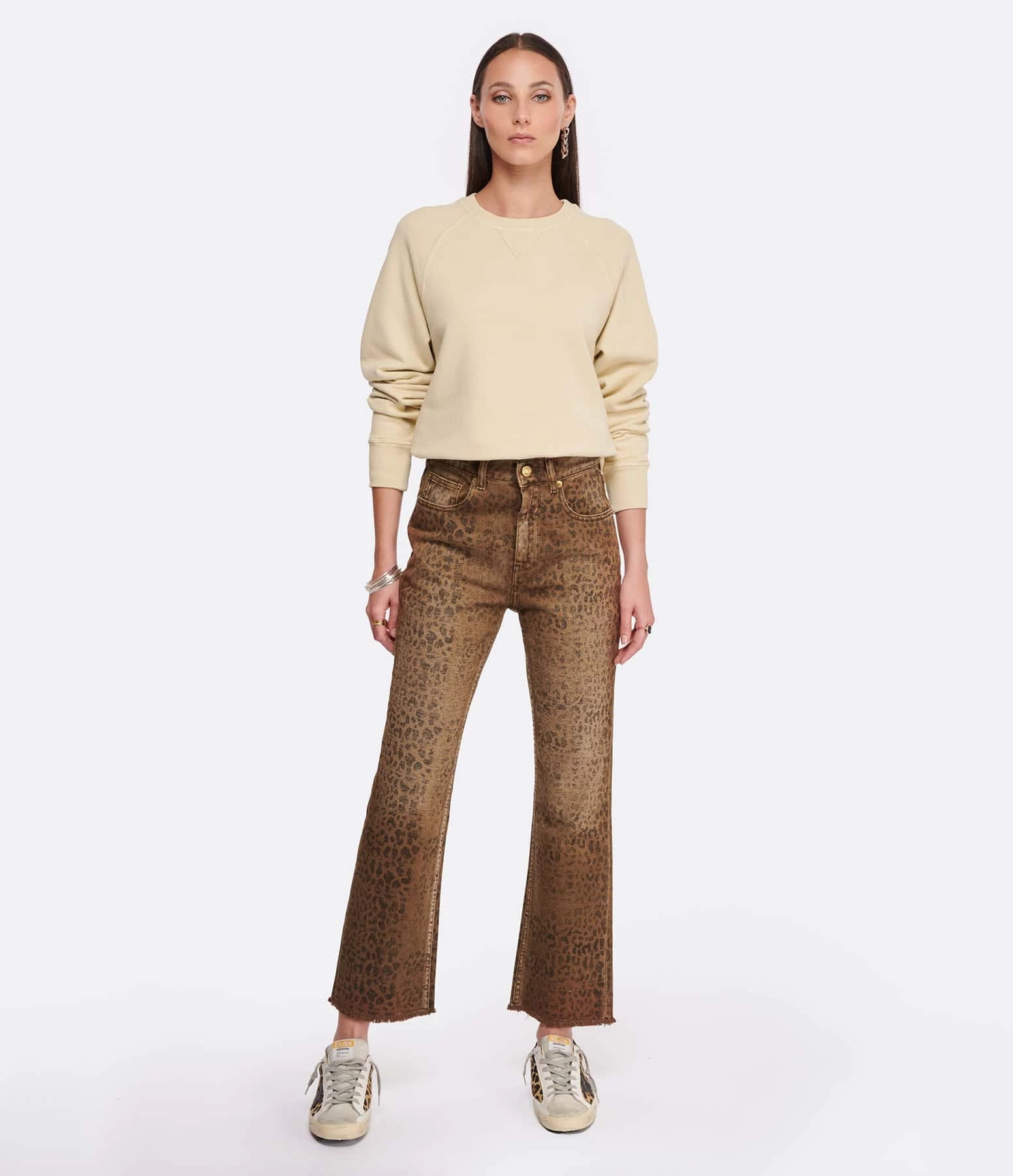 Golden Goose Sweatshirt Journey Coton Beige 4 Golden Goose Sweatshirt Journey Coton Beige – Image 4