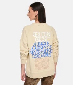 Golden Goose Sweatshirt Journey Coton Beige 10 Golden Goose Sweatshirt Journey Coton Beige -Majestic Filatures shop golde look20221125 240