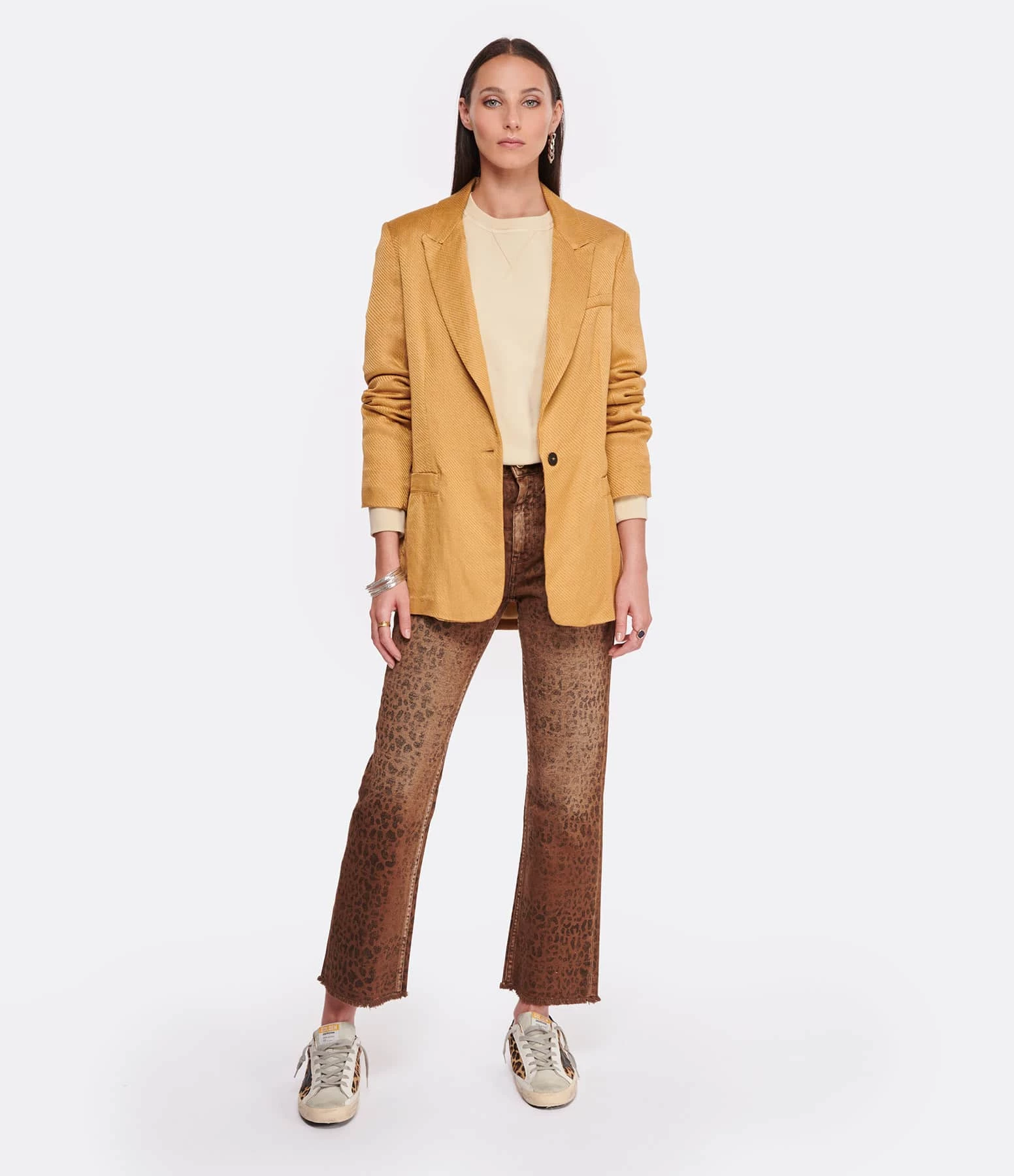 Golden Goose Sweatshirt Journey Coton Beige 6 Golden Goose Sweatshirt Journey Coton Beige – Image 6